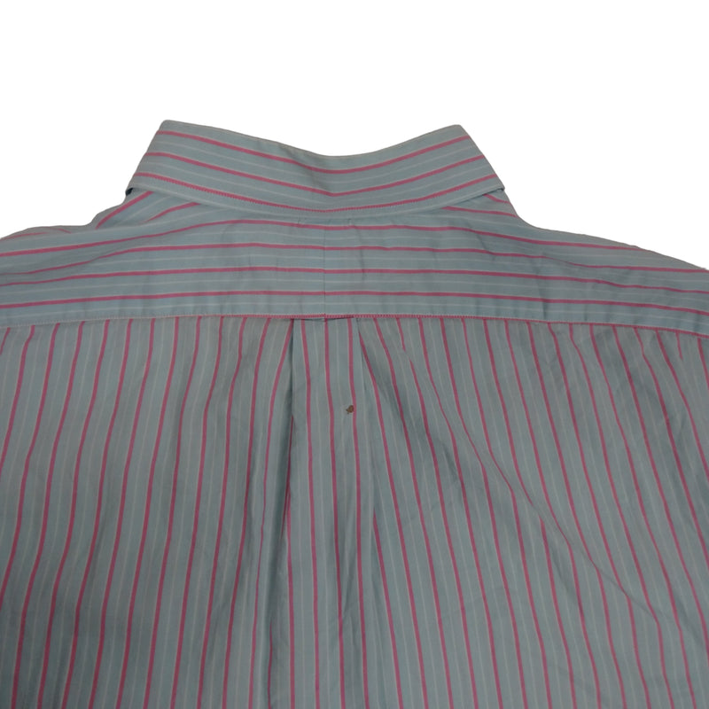Vintage Ralph Lauren Blue Pink Striped Shirt