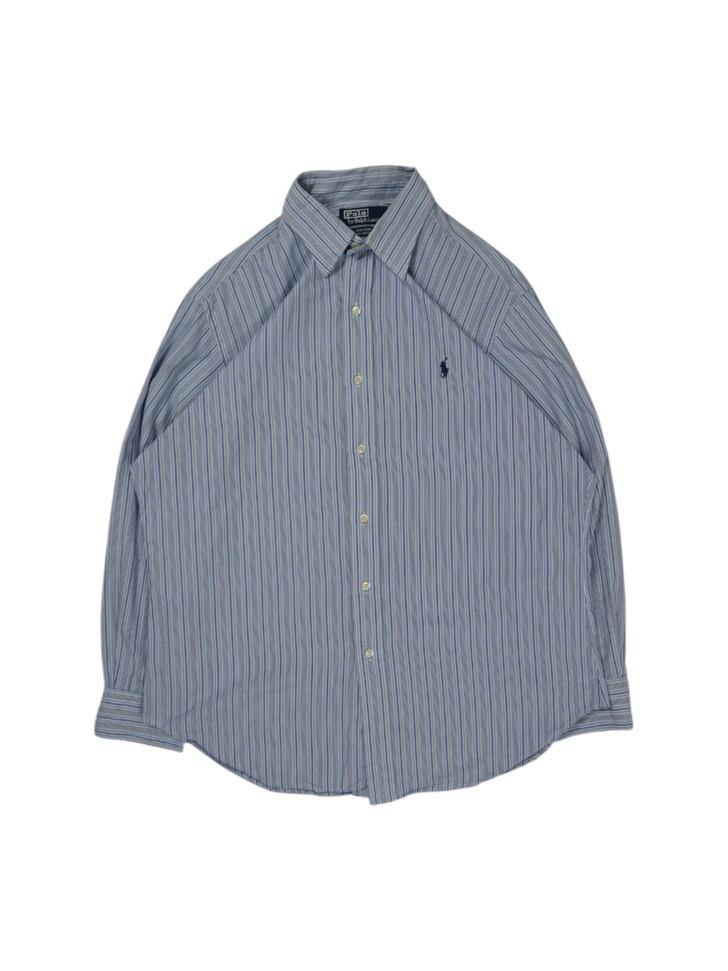 Vintage Ralph Lauren Blue White Andrew Shirt