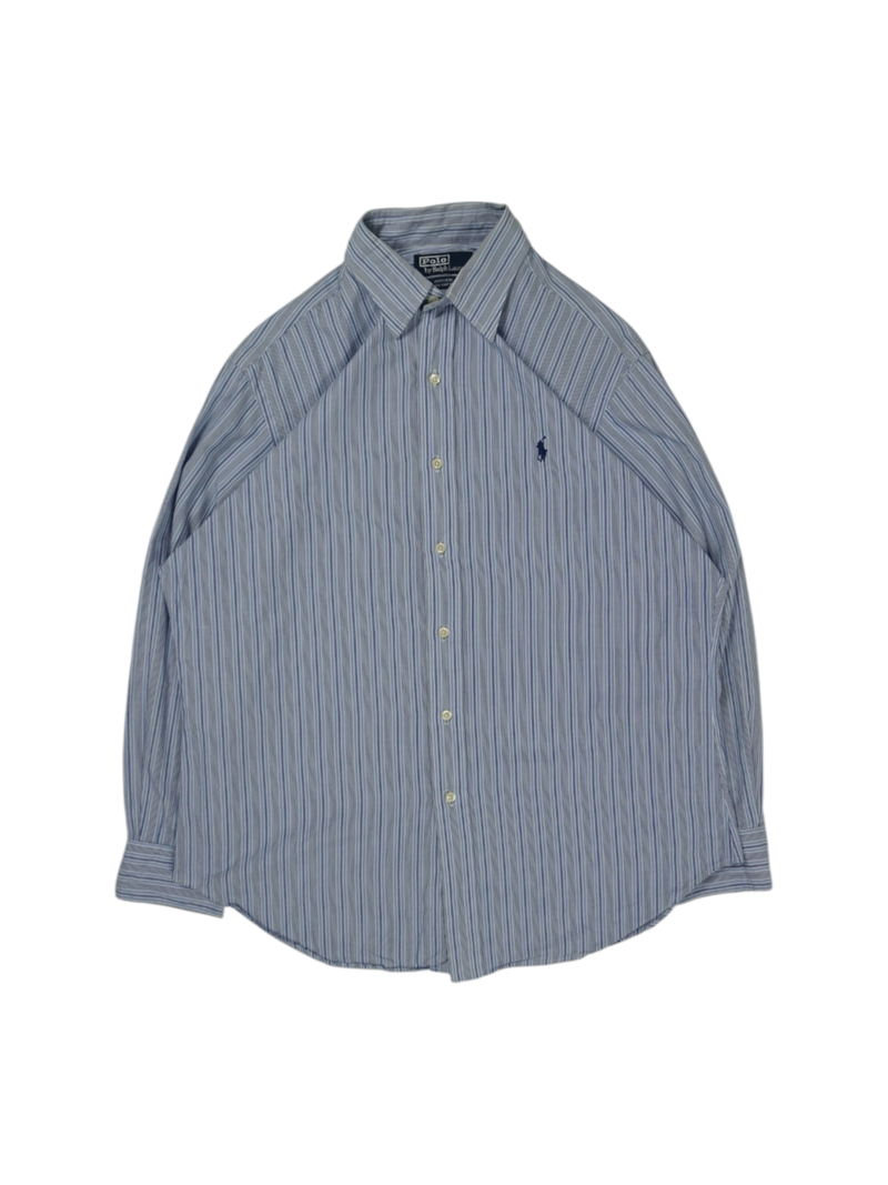 Vintage Ralph Lauren Blue White Andrew Shirt