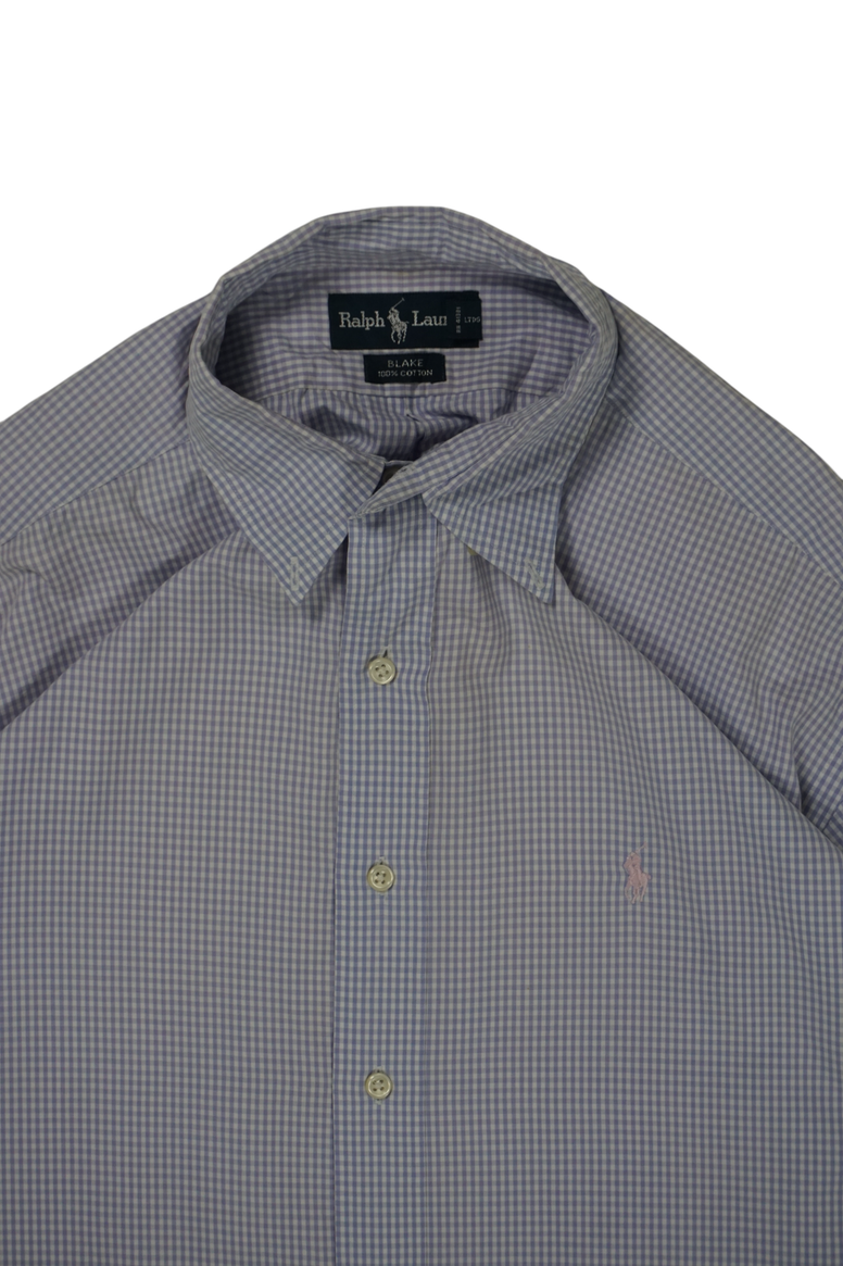 Vintage Ralph Lauren Blue White Blake Shirt