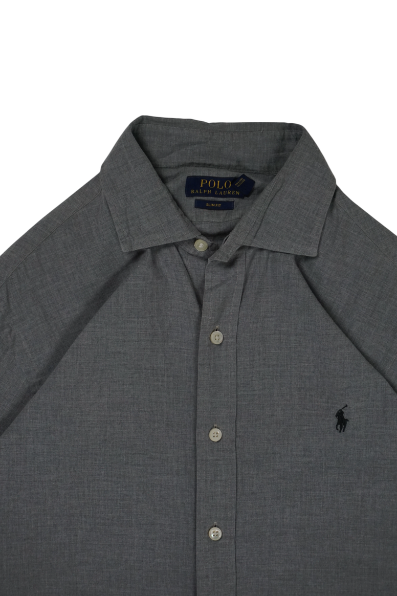 Vintage Ralph Lauren Grey Slim Fit Shirt