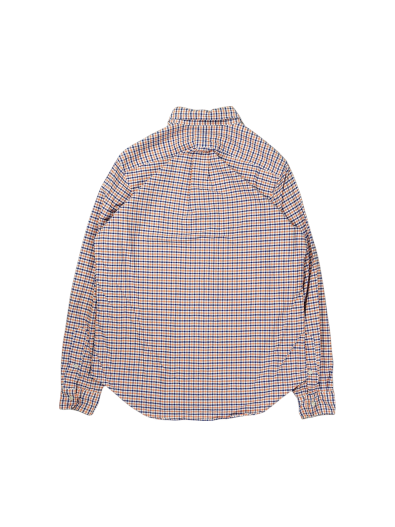 Vintage Ralph Lauren Orange Blue Checkered Shirt