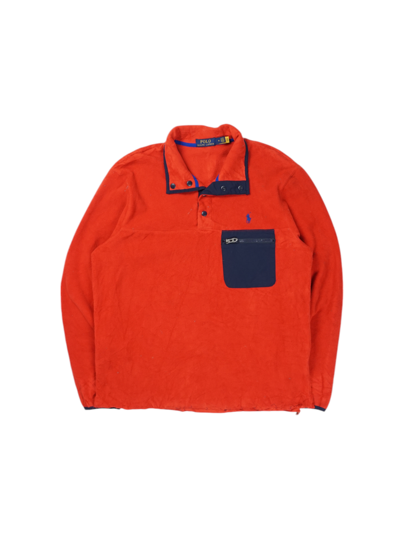 Vintage Ralph Lauren Red Navy Fleece Jacket