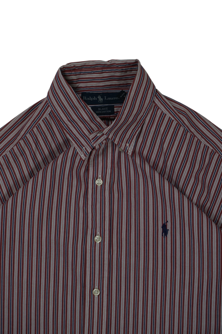 Vintage Ralph Lauren Red Navy White Shirt