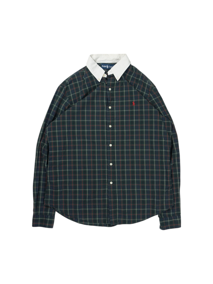 Vintage Ralph Lauren Striped White Collar Shirt