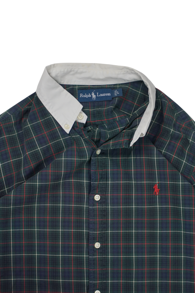 Vintage Ralph Lauren Striped White Collar Shirt