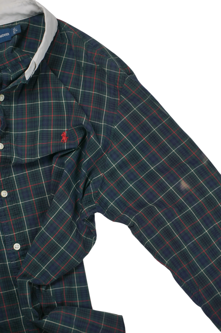 Vintage Ralph Lauren Striped White Collar Shirt