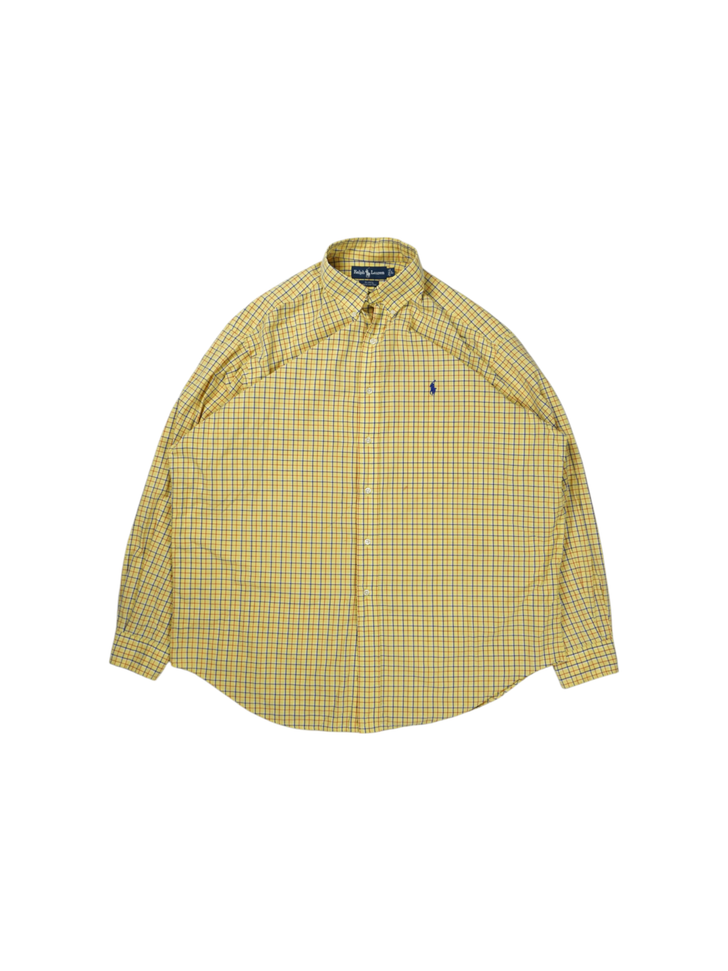 Vintage Ralph Lauren Yellow Checkered Shirt