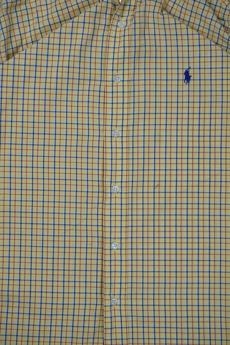 Vintage Ralph Lauren Yellow Checkered Shirt