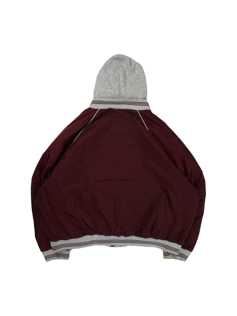 Vintage RedHead Bordeaux Hooded Varsity Jacket