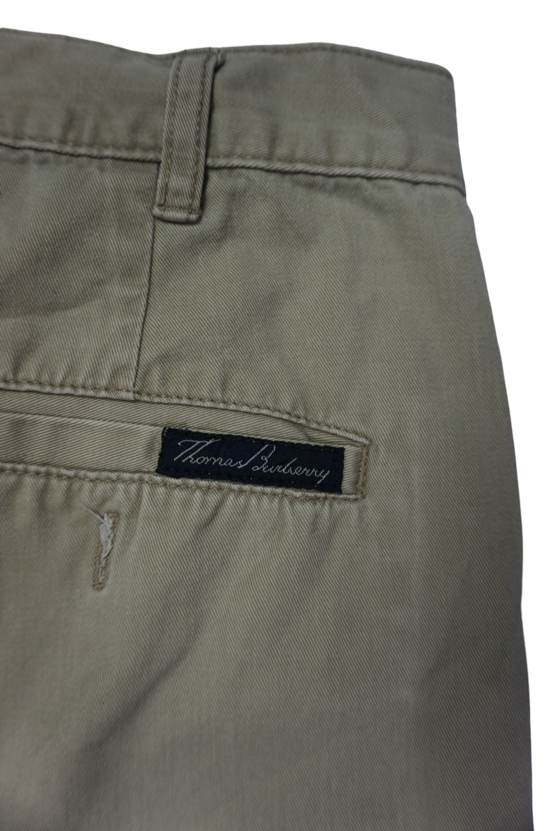Vintage Thomas Burberry Pantalon Denim Khaki