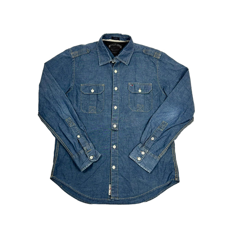 Vintage Tommy Hilfiger Blue Denim Shirt