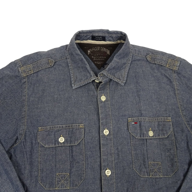 Vintage Tommy Hilfiger Blue Denim Shirt