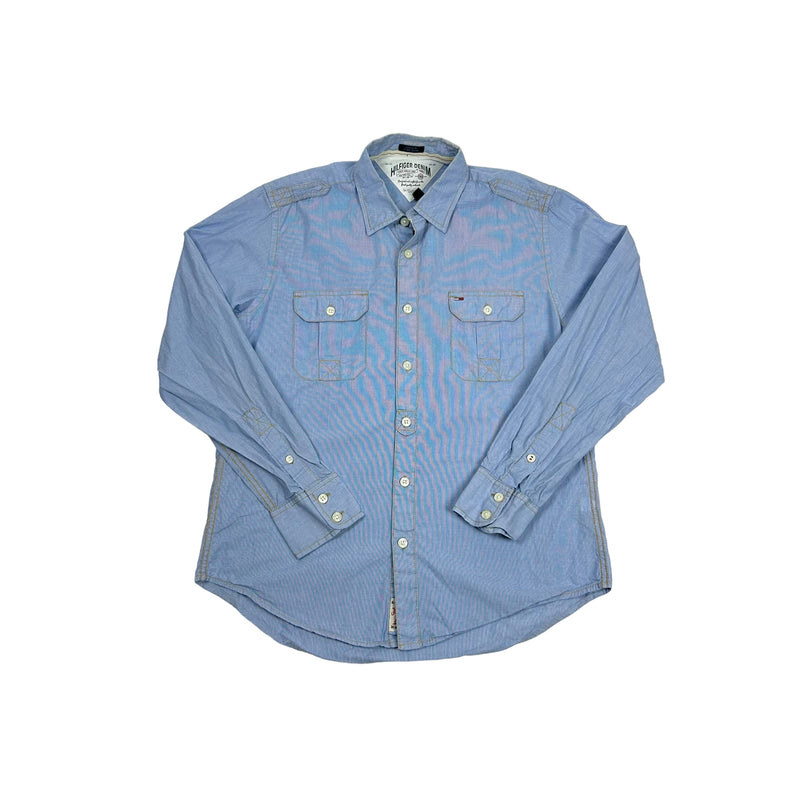 Vintage Tommy Hilfiger Denim Blue Shirt
