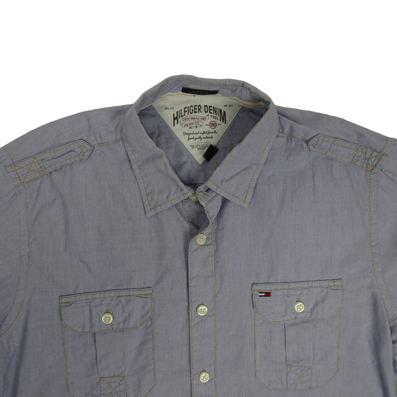 Vintage Tommy Hilfiger Denim Blue Shirt
