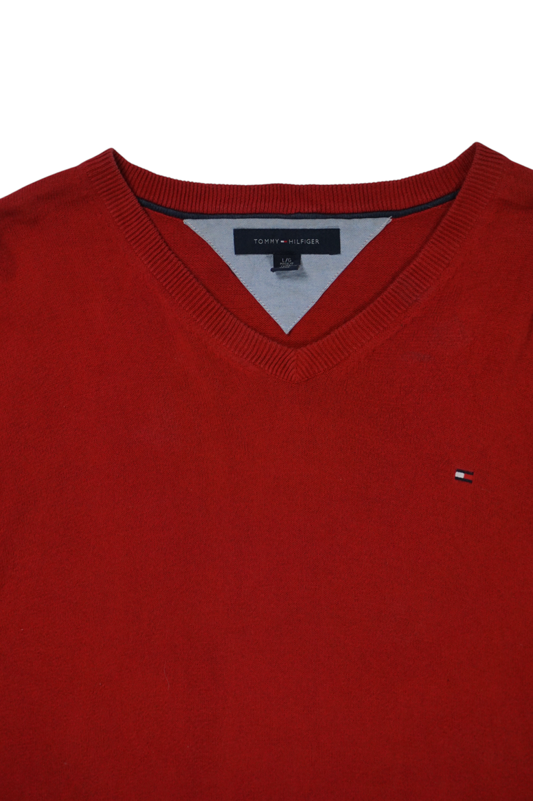 Vintage Tommy Hilfiger Red Knit Sweater